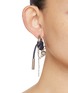 Figure View - Click To Enlarge - KITESY MARTIN STUDIO - La Lindsay Hoop Earrings — Silvered/Marine