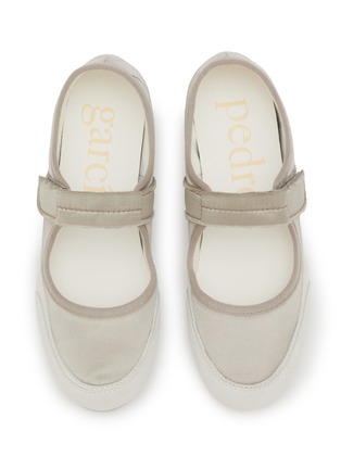 Detail View - Click To Enlarge - PEDRO GARCÍA - Polonia Silk Satin Sneakers