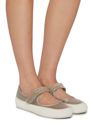 Figure View - Click To Enlarge - PEDRO GARCÍA - Polonia Silk Satin Sneakers