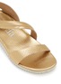 Detail View - Click To Enlarge - PEDRO GARCÍA - Bessi Laminated Leather Sandals