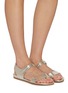 Figure View - Click To Enlarge - PEDRO GARCÍA - Bloson Laminated Leather Sandals