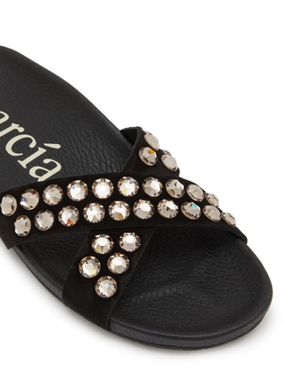Detail View - Click To Enlarge - PEDRO GARCÍA - Analis Suede Slide Snadals