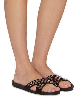 Figure View - Click To Enlarge - PEDRO GARCÍA - Analis Suede Slide Snadals