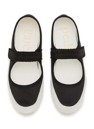 Detail View - Click To Enlarge - PEDRO GARCÍA - Polonia Silk Satin Sneakers