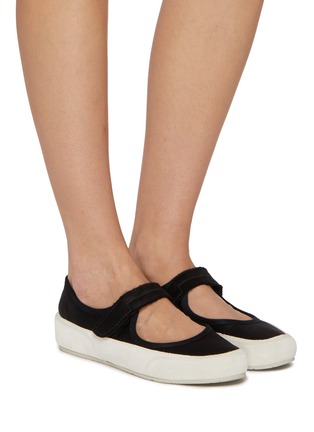 Figure View - Click To Enlarge - PEDRO GARCÍA - Polonia Silk Satin Sneakers