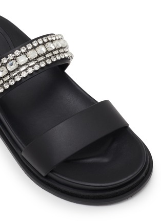 Detail View - Click To Enlarge - JIMMY CHOO - Jadi Crystal Embellished Leather Sandals