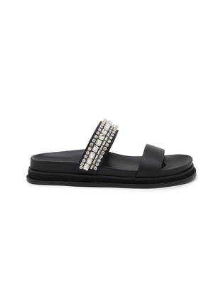 Main View - Click To Enlarge - JIMMY CHOO - Jadi Crystal Embellished Leather Sandals