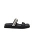 Main View - Click To Enlarge - JIMMY CHOO - Jadi Crystal Embellished Leather Sandals