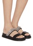 Figure View - Click To Enlarge - JIMMY CHOO - Jadi Crystal Embellished Leather Sandals