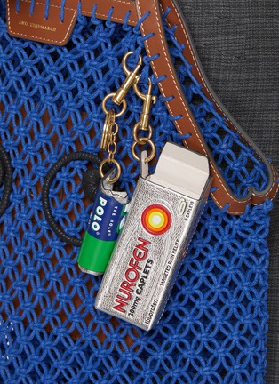 Front View - Click To Enlarge - ANYA HINDMARCH - Polo Keyring Leather Charm