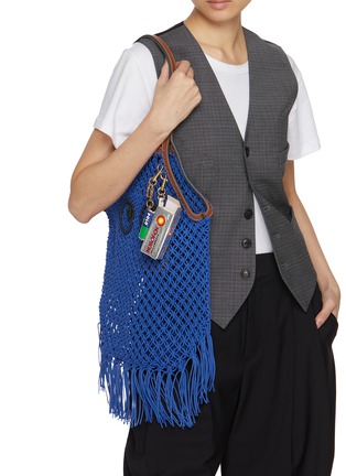 Figure View - Click To Enlarge - ANYA HINDMARCH - Polo Keyring Leather Charm
