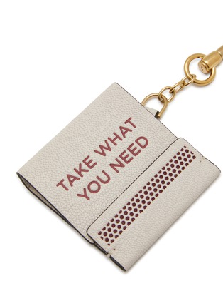 Detail View - Click To Enlarge - ANYA HINDMARCH - Take What You Need Match Book Leather Keyring Charm
