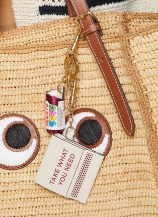 Front View - Click To Enlarge - ANYA HINDMARCH - Take What You Need Match Book Leather Keyring Charm