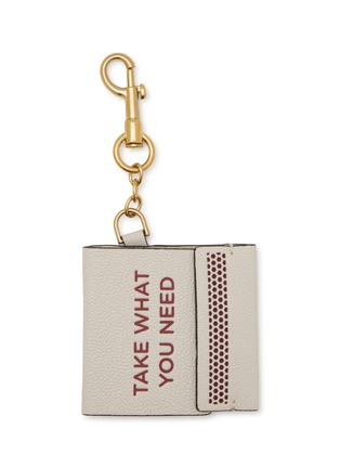 Main View - Click To Enlarge - ANYA HINDMARCH - Take What You Need Match Book Leather Keyring Charm