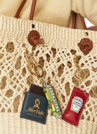 Front View - Click To Enlarge - ANYA HINDMARCH - Heinz Ketchup Leather Keyring Charm