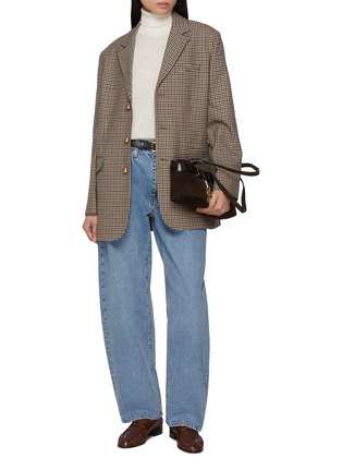 Figure View - Click To Enlarge - FRAME - Low Slung Barrel Cotton Denim Jeans