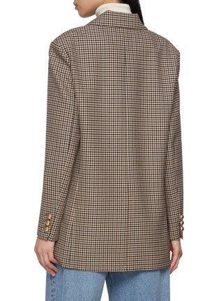Back View - Click To Enlarge - FRAME - The Houndstooth Wool Blend Blazer