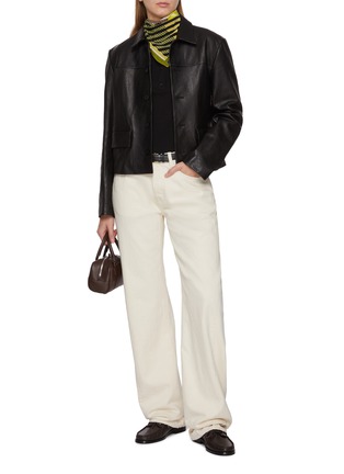 Figure View - Click To Enlarge - FRAME - The Mesh Trim Polo Shirt