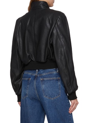 Back View - Click To Enlarge - FRAME - The Leather Harrington Bomber Jacket