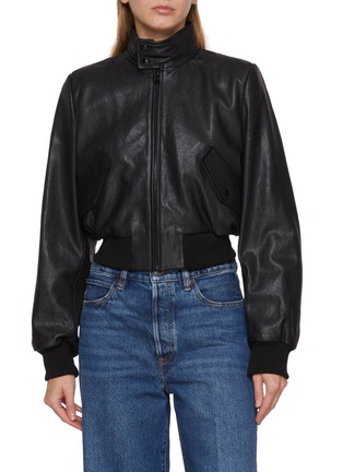 Main View - Click To Enlarge - FRAME - The Leather Harrington Bomber Jacket