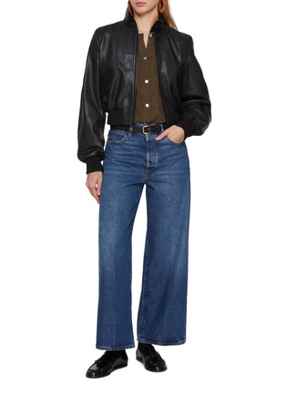 Figure View - Click To Enlarge - FRAME - The Leather Harrington Bomber Jacket