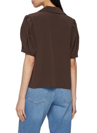 Back View - Click To Enlarge - FRAME - The Sailor Silk Blouse