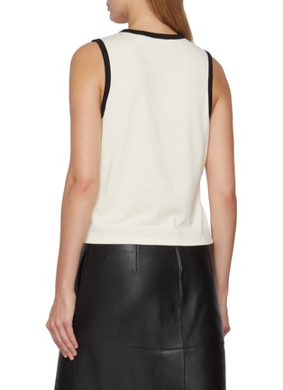Back View - Click To Enlarge - FRAME - The Ringer Cotton Tank Top