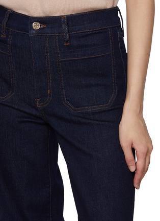  - FRAME - Le Slim Palazzo Pocketed Cotton Denim Jeans