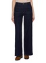 Main View - Click To Enlarge - FRAME - Le Slim Palazzo Pocketed Cotton Denim Jeans