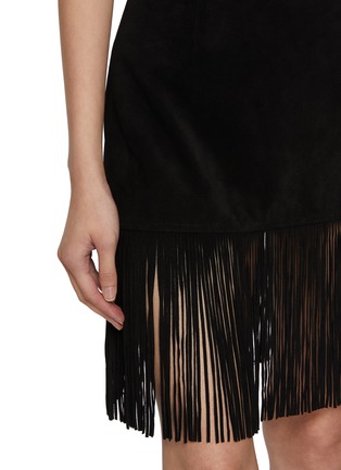  - FRAME - The Saddle Suede Leather Skirt