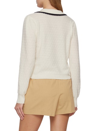 Back View - Click To Enlarge - FRAME - Cashmere Sailor Cardigan
