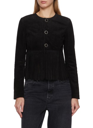 Main View - Click To Enlarge - FRAME - The Saddle Suede Leather Jacket