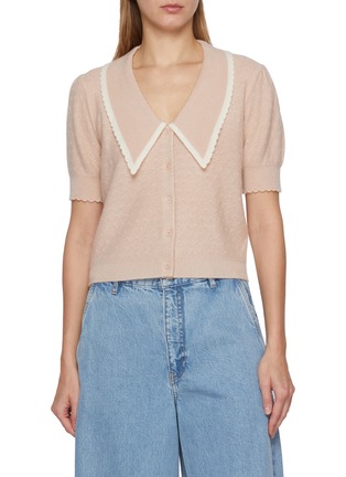 Main View - Click To Enlarge - FRAME - The Cashmere Short Sleeve Sailor Cardigan