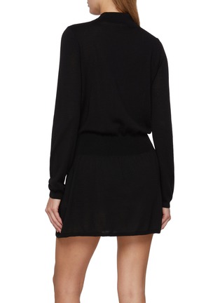 Back View - Click To Enlarge - FRAME - The Smart Polo Wool Dress