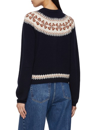 Back View - Click To Enlarge - FRAME - The Cashmere Fairisle Knit Cardigan
