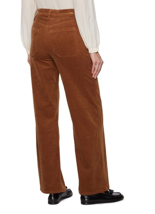 Back View - Click To Enlarge - FRAME - Le Slim Palazzo Modernist Corduroy Pants
