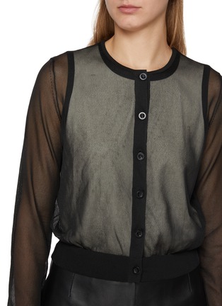  - FRAME - The Luxe Sheer Cardigan