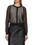 Main View - Click To Enlarge - FRAME - The Luxe Sheer Cardigan