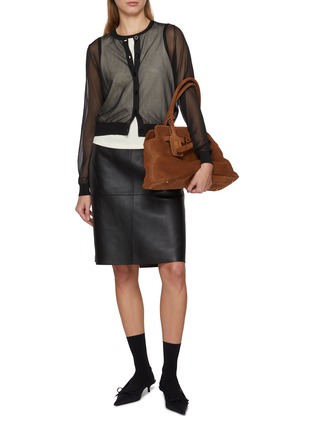 Figure View - Click To Enlarge - FRAME - The Luxe Sheer Cardigan