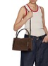 Front View - Click To Enlarge - JW ANDERSON - Small Loafer Suede Bag
