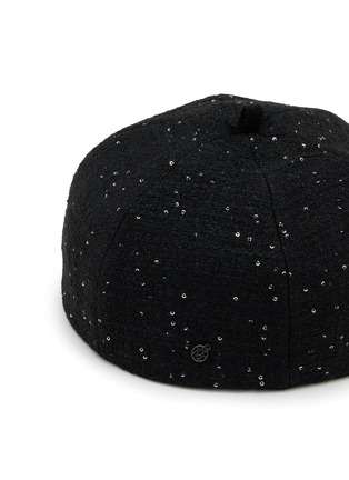 Detail View - Click To Enlarge - MAISON MICHEL - Emy Sequins Tweed Hat