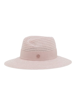 Main View - Click To Enlarge - MAISON MICHEL - Virginie Ribbon Straw Fedora Hat