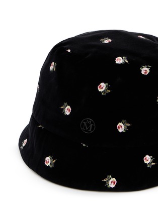 Detail View - Click To Enlarge - MAISON MICHEL - Souna Rosalia Cotton Bucket Hat