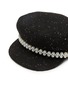 Detail View - Click To Enlarge - MAISON MICHEL - New Abby Sequins Tweed Sailor Cap