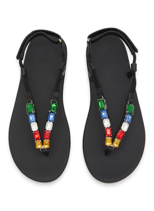 Detail View - Click To Enlarge - ANCIENT GREEK SANDALS - Zoi Embellished Flip Flops