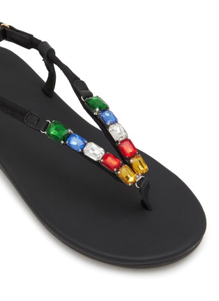 Detail View - Click To Enlarge - ANCIENT GREEK SANDALS - Zoi Embellished Flip Flops