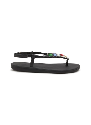 Main View - Click To Enlarge - ANCIENT GREEK SANDALS - Zoi Embellished Flip Flops