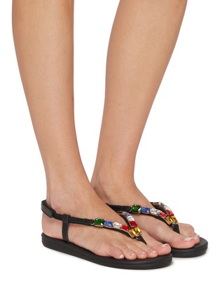 Figure View - Click To Enlarge - ANCIENT GREEK SANDALS - Zoi Embellished Flip Flops
