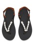 Detail View - Click To Enlarge - ANCIENT GREEK SANDALS - Zoi Embellished Flip Flops
