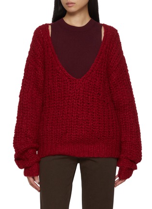 Main View - Click To Enlarge - CUDDLEUP - Hand Knit Sweater Set